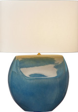 Visual Comfort Studio - HT1161DOC - One Light Table Lamp - Pente - Deep Ocean Crackle | Deep Ocean Crackle