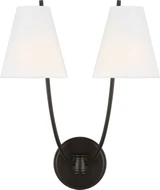Visual Comfort Studio - CW1422AI - Two Light Wall Sconce - Marina - Aged Iron | Aged Iron