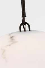 Visual Comfort Studio - CP1481AI - One Light Pendant - Savina - Aged Iron | Aged Iron