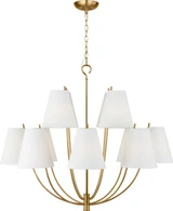Visual Comfort Studio - CC18412BBS - 12 Light Chandelier - Marina - Burnished Brass | Burnished Brass