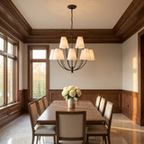 Visual Comfort Studio - CC18312AI - 12 Light Chandelier - Marina - Aged Iron | Aged Iron