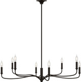 Visual Comfort Studio - AC1218AI - Eight Light Chandelier - Chatsworth - Aged Iron | Aged Iron