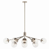 Kichler - 52703PNCLR - 12 Light Linear Chandelier Convertible - Silvarious - Polished Nickel