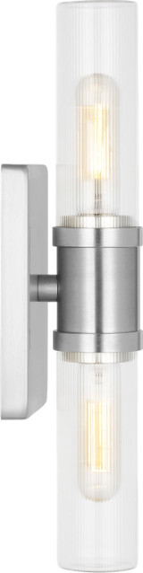 Visual Comfort Studio - 4465002CF-962 - Two Light Vanity - Keaton - Brushed Nickel | Brushed Nickel