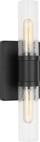 Visual Comfort Studio - 4465002CC-112 - Two Light Vanity - Keaton - Midnight Black | Midnight Black