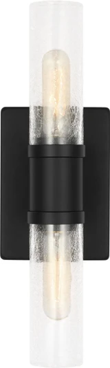 Visual Comfort Studio - 4465002CC-112 - Two Light Vanity - Keaton - Midnight Black | Midnight Black