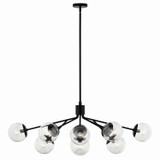 Kichler - 52703BKCLR - 12 Light Linear Chandelier Convertible - Silvarious - Black