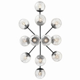 Kichler - 52703BK - 12 Light Linear Chandelier Convertible - Silvarious - Black