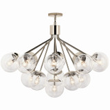 Kichler - 52702PNCLR - 16 Light Chandelier Convertible - Silvarious - Polished Nickel