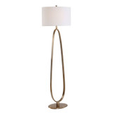 Uttermost - 30787 - One Light Floor Lamp - Tordin - Antique Brass