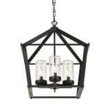 Uttermost - 21665 - Four Light Pendant - Evanston - Matte Black