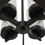 Uttermost - 21665 - Four Light Pendant - Evanston - Matte Black
