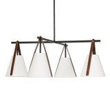 Uttermost - 21418 - Four Light Chandelier - Reins - Matte Black