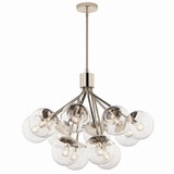 Kichler - 52701PNCLR - 12 Light Chandelier Convertible - Silvarious - Polished Nickel