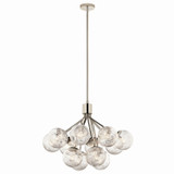 Kichler - 52701PN - 12 Light Chandelier Convertible - Silvarious - Polished Nickel
