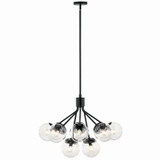 Kichler - 52701BKCLR - 12 Light Chandelier Convertible - Silvarious - Black