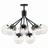 Kichler - 52701BKCLR - 12 Light Chandelier Convertible - Silvarious - Black