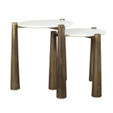 Uttermost - 50336 - Nesting Tables Set/2 - Claridge - Antique Gold