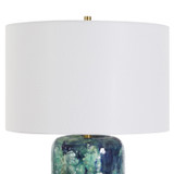 Uttermost - 30679 - One Light Table Lamp - Out Of The Blue - Antique Brass