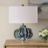 Uttermost - 30674-1 - One Light Table Lamp - Ruffle Up - Antique Brass