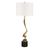 Uttermost - 30614-1 - One Light Buffet Lamp - Spiraling - Antique Brass