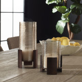 Uttermost - 18312 - Candleholders Set/2 - Fluted Fire - Dark Bronze
