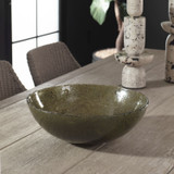 Uttermost - 18306 - Bowl - Veridian Shimmer - Blue, Green, And Earthy Brown
