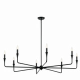 Kichler - 52691BK - Eight Light Chandelier - Alvaro - Black