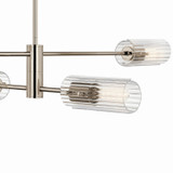 Kichler - 52681PN - Four Light Linear Chandelier - Velestino - Polished Nickel