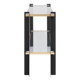 Uttermost - 50073 - Console Table - Cunene - Matte Black And Gold Leaf