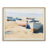 Uttermost - 32378 - Framed Print - Beached Boats - Pine Wood