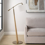 Uttermost - 30485 - One Light Floor Lamp - Kennett - Antique Brass