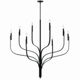 Kichler - 52675BK - Eight Light Chandelier - Livadia - Black