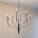Kichler - 52675BK - Eight Light Chandelier - Livadia - Black