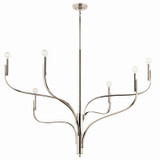 Kichler - 52674PN - Six Light Chandelier - Livadia - Polished Nickel