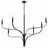 Kichler - 52674BK - Six Light Chandelier - Livadia - Black