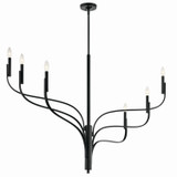 Kichler - 52674BK - Six Light Chandelier - Livadia - Black