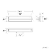 W.A.C. Lighting - WS-79524-27-BN - LED Wall Sconce - Shard - Brushed Nickel