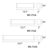 W.A.C. Lighting - WS-7322-35-BN - LED Bath - Svelte - Brushed Nickel