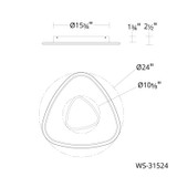W.A.C. Lighting - WS-31524-40-BC - LED Wall Sconce - Mandala - Black Chrome