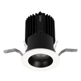 W.A.C. Lighting - R2RD2T-NTWA-BKWT - LED Downlight Trim - Volta - Black/White