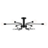 Kichler - 52602BK - Six Light Semi Flush Mount - Ocala - Black