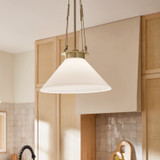 Kichler - 52581CPZ - One Light Pendant - Albers - Champagne Bronze