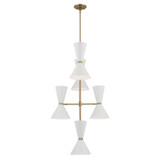 Kichler - 52568CPZWH - 12 Light Foyer Chandelier - Phix - Champagne Bronze