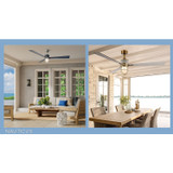 Minka Aire - F768L-LBR/WCD - 65"Ceiling Fan - Nauticus - Legacy Brass