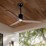 Minka Aire - F669L-CL/ASW - 56"Ceiling Fan - Tempri - Coal Black