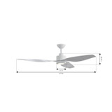 Minka Aire - F821L-WHF - 60" Ceiling Fan - Norwynd - Flat White