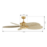 Minka Aire - F798L-HBR/NPL - 60" Ceiling Fan - Portesa - Heritage Brass