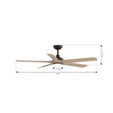 Minka Aire - F793L-DB/ASW - 56" Ceiling Fan - Seressa - Dark Bronze