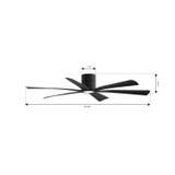 Minka Aire - F785L-CL - 65" Ceiling Fan - Brisano - Coal